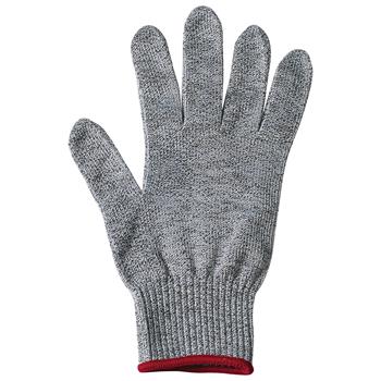 Winco Anti-Microbial Cut Resistant Gloves, Gray, Small