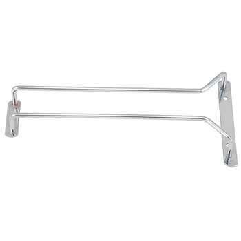 Winco Wire Glass Hanger, Single Channel, 10&quot;, Chrome Plated