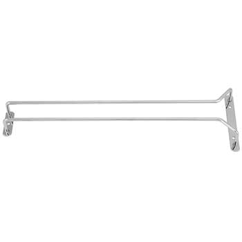 Winco Wire Glass Hanger, Single Channel, 16&quot;, Chrome Plated
