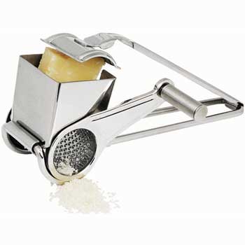 Winco Stainless Steel Cheese Grater, Rotary Drum
