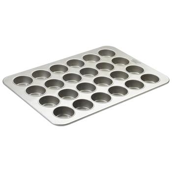 Winco 24 Cup Glazed Non Stick Muffin Pan, 7 oz, 17.88&quot; L x 25.88&quot; W, Aluminized Steel