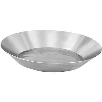 Winco Extra Heavy Premium Display Tray, Stainless Steel, Round, 10-1/4&quot; Dia x 1-5/8&quot; H, Silver