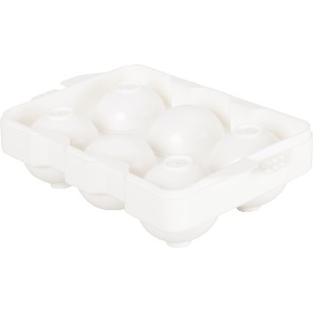 Winco Polypropylene Round Ice Cube Tray, 6 Compartment