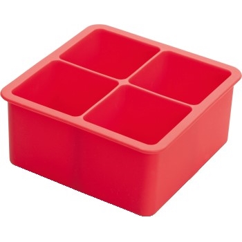Winco Silicone Ice Cube Tray with 4 Compartments