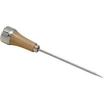Winco Ice Pick, Wooden Handle, Tempered Steel