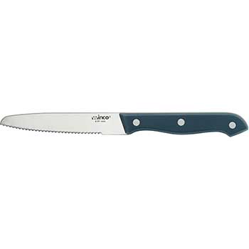 Winco Steak Knives, 4 1/2&quot; Blade, Round Tip, POM Handle