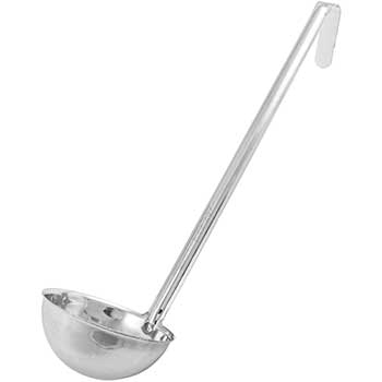 Winco Prime 8 oz. Ladle, Stainless Steel, One-Piece