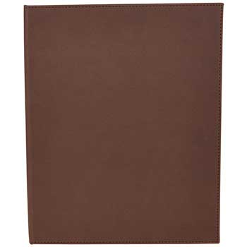 Winco Two-Views Menu Cover for 8 1/2&quot; x 11&quot; Inserts, Brown