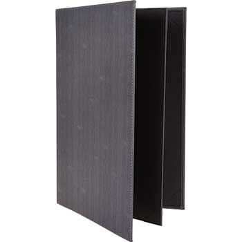 Winco Four-Views Menu Cover for 8 1/2&quot; x 11&quot; Inserts, Grey