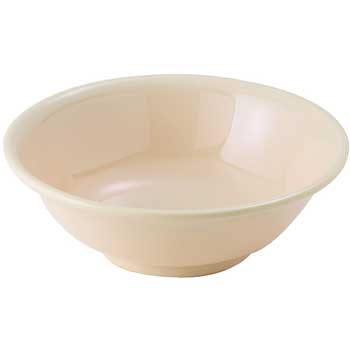 Winco 22 oz. Melamine Rimless Bowls, Tan