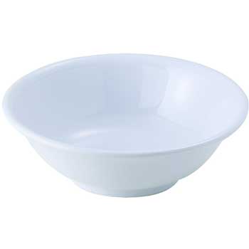Winco 22 oz. Melamine Rimless Bowls, White
