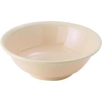 Winco 52 oz. Melamine Rimless Bowls, Tan