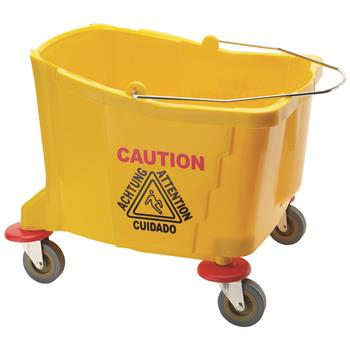 Winco Mop Bucket, Plastic, 36qt, Yellow