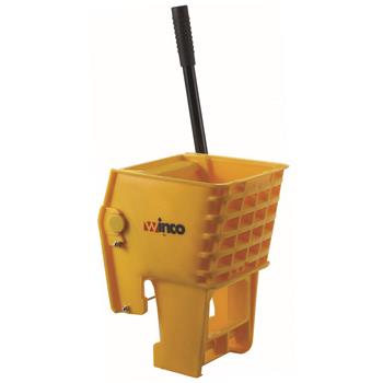 Winco Mop Wringer, Plastic, 36qt, 4&quot; L x 25-1/2&quot; H x 13-1/2&quot; W, Yellow