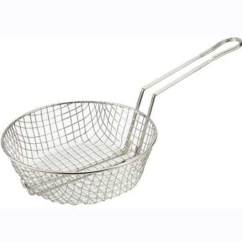 Winco 8&quot; Culinary Basket, Coarse Mesh, Nickel Plated&quot;