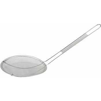 Winco 6&quot; Stainless Steel Single Mesh Strainer, Coarse