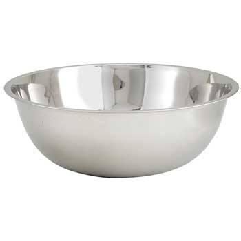 Winco 30 Quart Stainless Steel Mixing Bowl, Economy