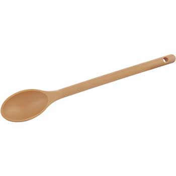 Winco Solid Spoon, 12&quot;, Nylon, Tan