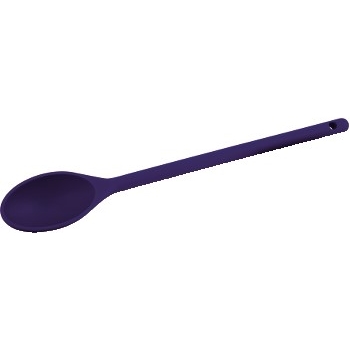 Winco Solid Spoon, 15&quot;, Nylon, Blue