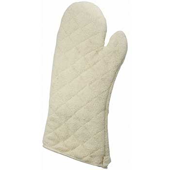 Winco 17&quot; Oven Mitt, Terry w/silicone Lining