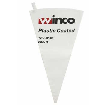 Winco&#174; 12&quot; Pastry Bag, Cotton w/Plastic Coating
