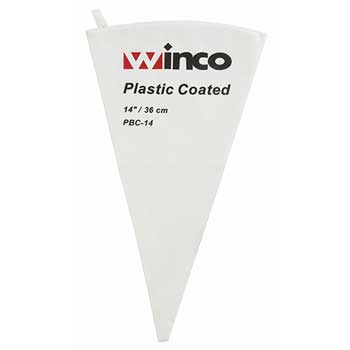 Winco&#174; 14&quot; Pastry Bag, Cotton w/Plastic Coating