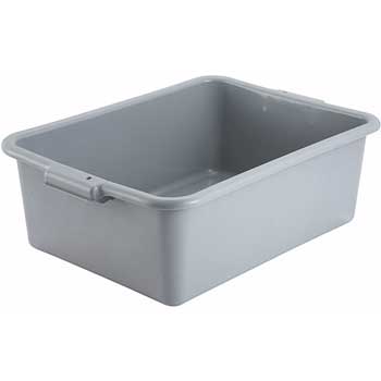 Winco 7&quot; Dish Box, Standard Weight, Gray&quot;