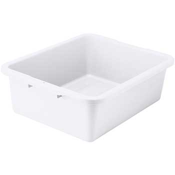 Winco 7&quot; Dish Box, Heavy-duty, 21&quot; L x 17&quot; W x 7&quot; H, White&quot;