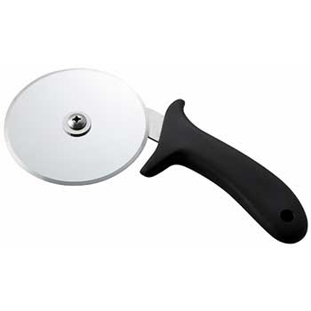 Winco&#174; Pizza Cutter, 4&quot;Dia Blade, Black PP Hdl