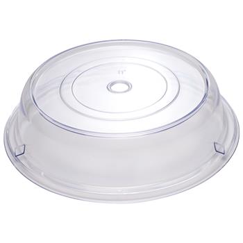 Winco Plate Cover, Polycarbonate, Round, 11&quot; Dia, Clear