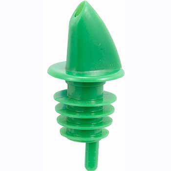 Winco Free Flow Pourers, Green, Dozen