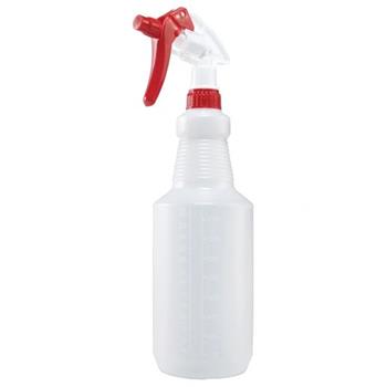 Winco Spray Bottle, 28 oz, Plastic, Red