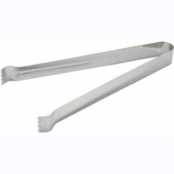 Winco Pom Tongs, 9&quot;, Stainless Steel, Stainless Steel