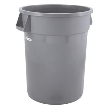 Winco Large Trash Can, 32 Gal, Gray
