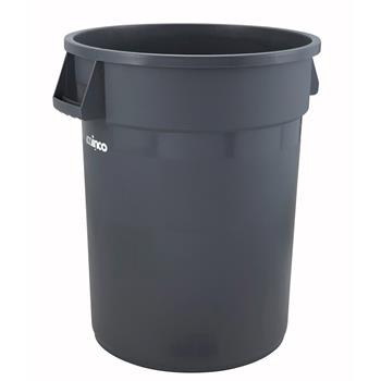 Winco Large Trash Can, 44 Gal, Gray