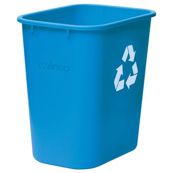 Winco Recycle Basket, 7 Gallon, Blue
