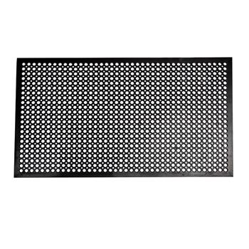 Winco Anti Fatigue Floor Mat, Beveled Edges, 1/2 inch Thick, 3 ft x 5 ft, Black