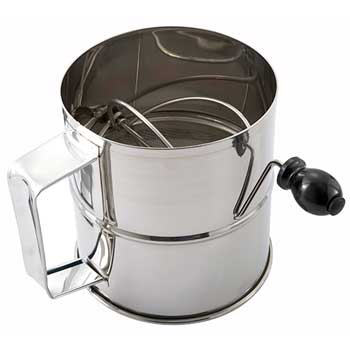 Winco&#174; Rotary Sifter, 8 Cup, S/S