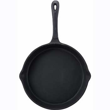 Winco Skillet, 10&quot; Dia, Cast Iron