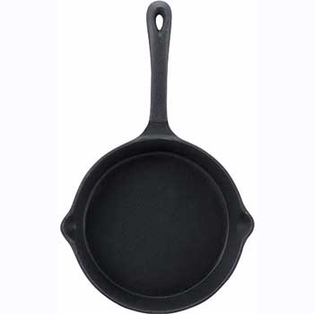 Winco Skillet, 8&quot; Dia, Cast Iron