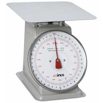 Winco 10Lbs Receiving Scale, 8&quot; Dial