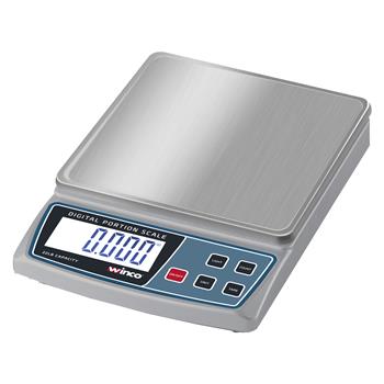 Winco Digital Portion Scale, 22 lb, Stainless Steel