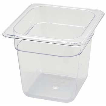 Winco PC Food Pan, 1/6 Size, 6&quot;