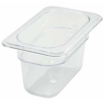 Winco PC Food Pan, 1/9 Size, 4&quot;