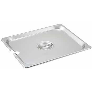 Winco&#174; S/S Steam Pan Cover, Half-size, Slotted