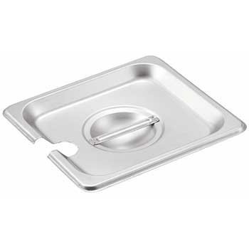 Winco Stainless Steel Steam Pan Cover, 1/6 Size, Slotted