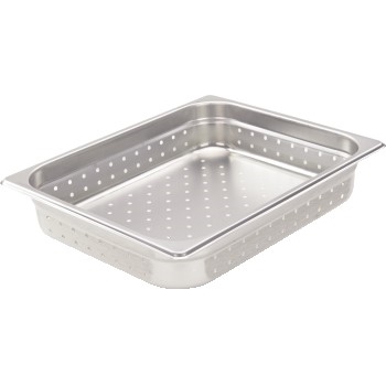 Winco Perforated Steam Pan, Half-Size 2.5&quot; D,