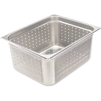 Winco Perforated Steam Pan, Half-Size 6&quot; D,