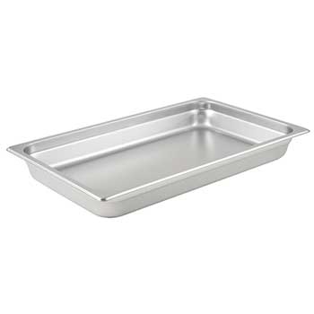 Winco 25 Guage Anti-Jam Steam Pan, Full-Size, 2.5&quot; D, Stainless Steel