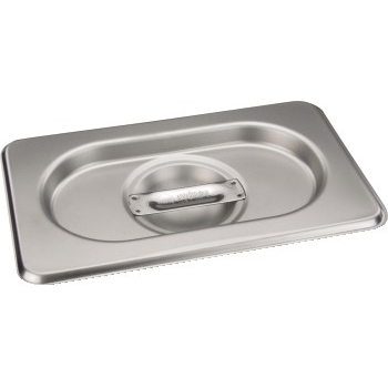 Winco Steam Pan Cover,Stainless Steel, Solid, 1/9 Size